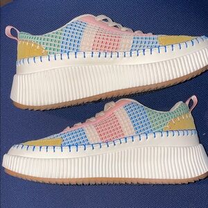 Nicole Miller Multicolor Women's Sneakers Size 9 Fit like an 8 1/2